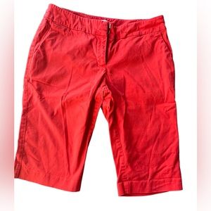 New York & Company Women's Cropped Capri Linen
Pants Size 4 Red
•